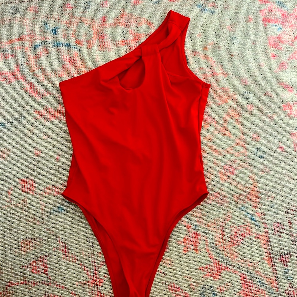 red bodysuit size xs